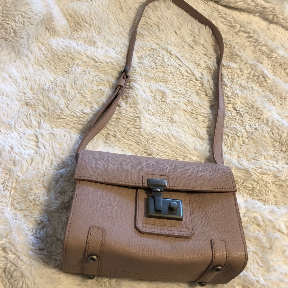 Powder pink boxy bag